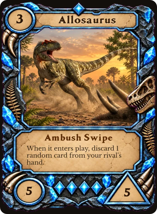 Allosaurus card